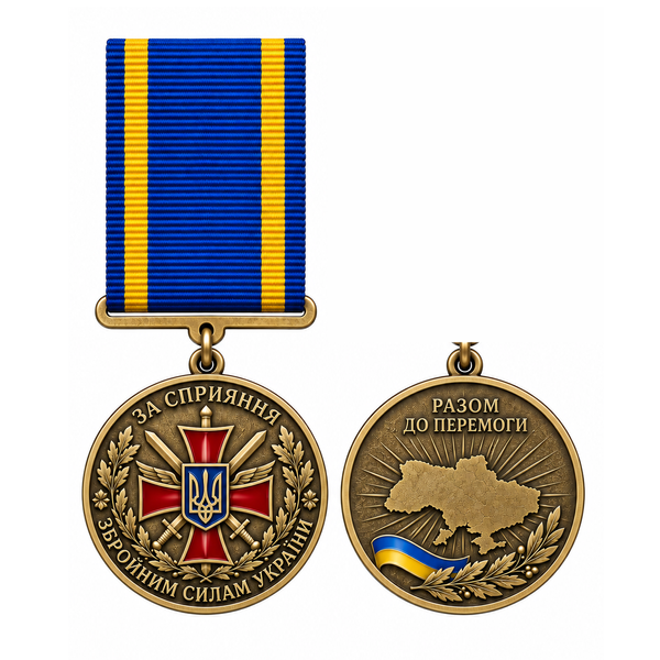 "For Assistance to the Armed Forces of Ukraine" medal &ndash; custom-made, minimum order of 100 units. 004 photo