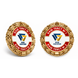 Знак &laquo;Корпоративний&raquo; зі вставкою (кольоровий логотип), колір золото 26111 фото 4