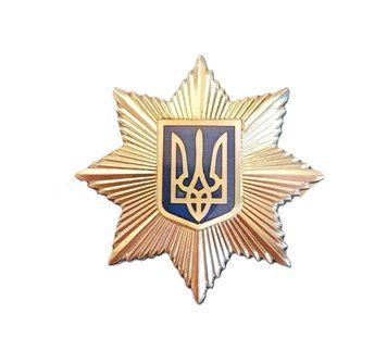 Зірка на жетон поліції 25007 фото