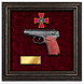 Framed Makarov Pistol Display with a Ukrainian Armed Forces Emblem 26119 photo 2