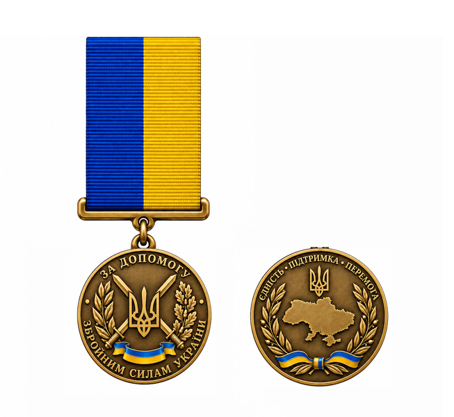 Medal &ldquo;For Assistance to the Armed Forces of Ukraine&rdquo; 26104 photo